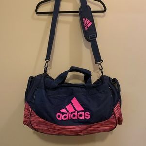 Adidas Duffle Bag Navy and Pink